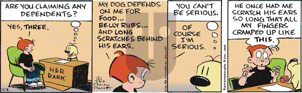 Red and Rover on Wednesday April 8, 2015 Comic Strip