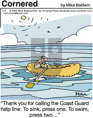 Cornered on Tuesday July 7, 2009 Comic Strip