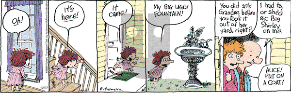 Cul de Sac on Friday December 27, 2019 Comic Strip