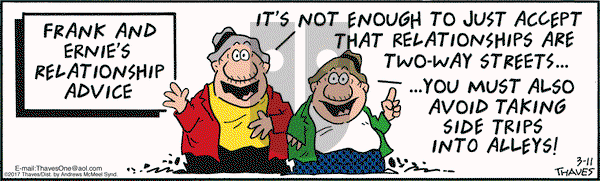Frank and Ernest on Saturday March 11, 2017 Comic Strip