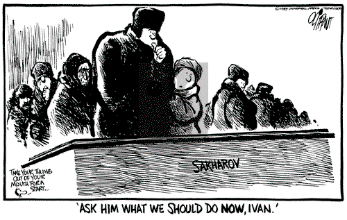Pat Oliphant on Monday December 18, 1989 Comic Strip