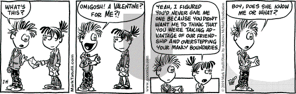 Heart of the City on Thursday February 14, 2019 Comic Strip
