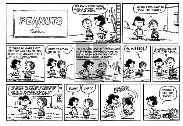 Peanuts on Sunday May 7, 1961 Comic Strip