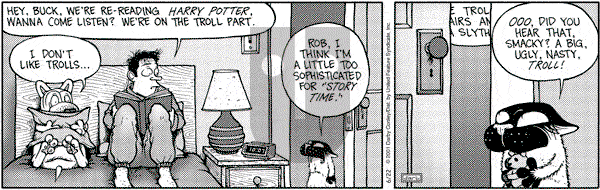 Get Fuzzy on Friday June 22, 2001 Comic Strip