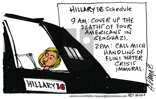 Henry Payne on Wednesday February 10, 2016 Comic Strip