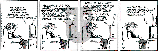 Doonesbury on Monday August 16, 1971 Comic Strip
