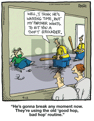 In the Bleachers on Wednesday September 12, 2007 Comic Strip