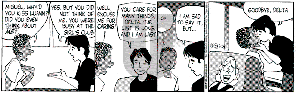 Luann on Friday July 23, 1999 Comic Strip