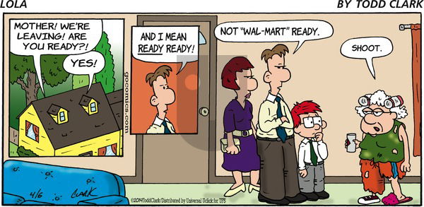 Lola on Sunday April 6, 2014 Comic Strip
