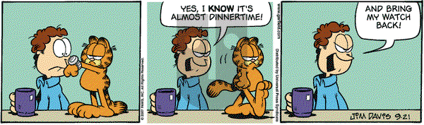 Garfield on Friday September 21, 2007 Comic Strip
