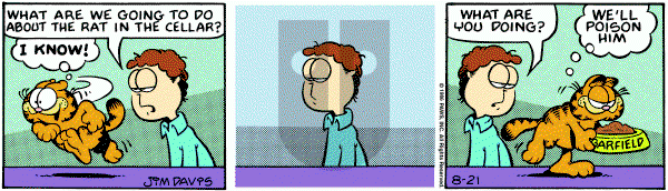 Garfield on Thursday August 21, 1986 Comic Strip