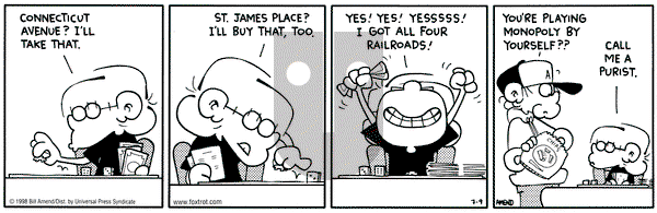 FoxTrot on Thursday July 9, 1998 Comic Strip