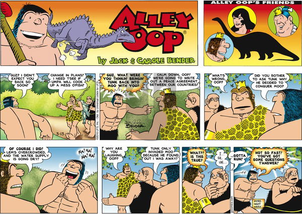 Alley Oop on Sunday March 13, 2016 Comic Strip