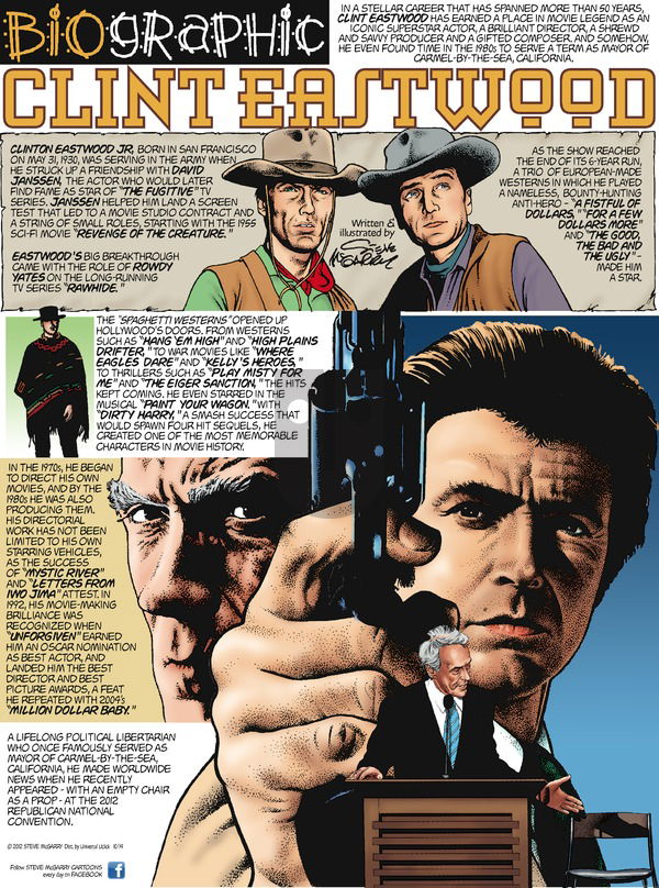 Biographic on Sunday October 14, 2012 Comic Strip