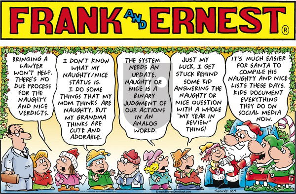 Frank and Ernest on Sunday December 9, 2018 Comic Strip