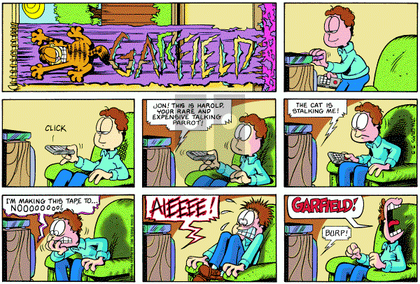Garfield - Sunday March 3, 1996 Comic Strip