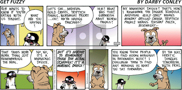 Get Fuzzy on Sunday August 28, 2011 Comic Strip