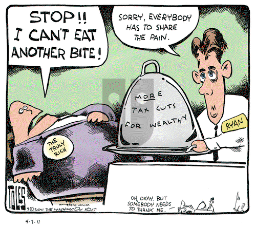 Tom Toles on Thursday April 7, 2011 Comic Strip