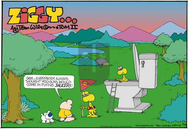 Ziggy on Sunday August 15, 1999 Comic Strip