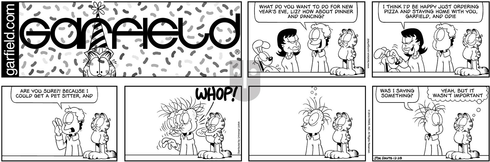 Garfield on Sunday December 28, 2014 Comic Strip