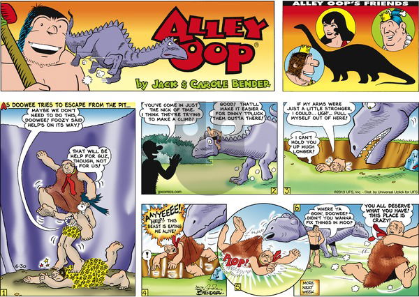 Alley Oop on Sunday June 30, 2013 Comic Strip