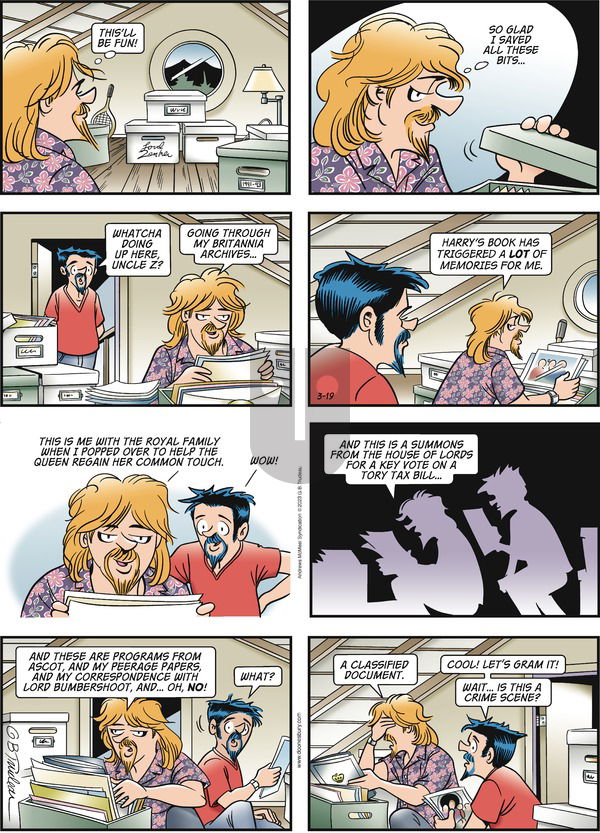 Doonesbury - Sunday March 19, 2023 Comic Strip