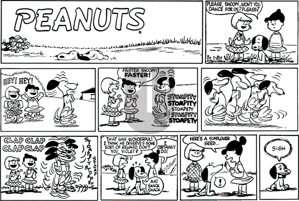 Peanuts - Sunday September 4, 1955 Comic Strip