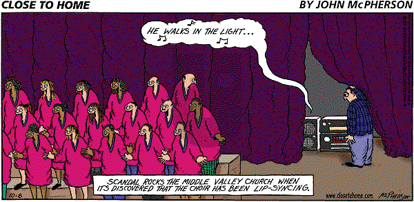 Close to Home on Sunday October 8, 2000 Comic Strip