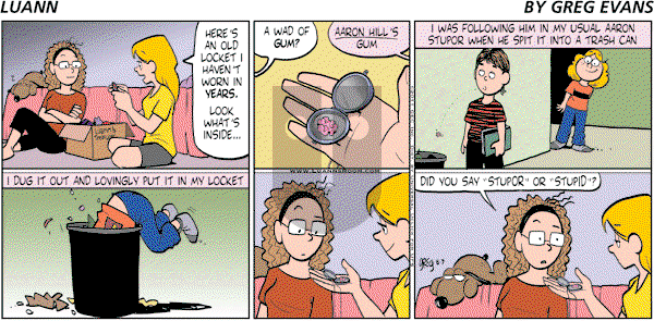Luann on Sunday August 7, 2011 Comic Strip