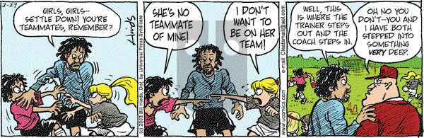 Cleats on Thursday March 27, 2003 Comic Strip