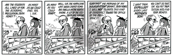 Doonesbury on Saturday November 17, 1984 Comic Strip
