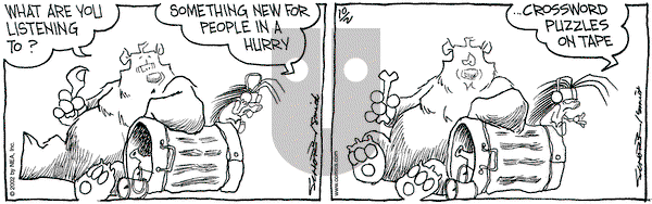 The Grizzwells on Thursday October 10, 2002 Comic Strip
