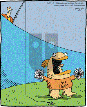 In the Bleachers on Tuesday July 30, 2019 Comic Strip