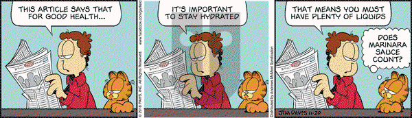 Garfield on Tuesday November 20, 2018 Comic Strip