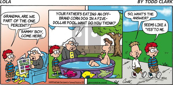 Lola on Sunday July 22, 2012 Comic Strip