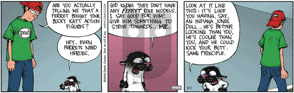 Get Fuzzy on Wednesday September 1, 2004 Comic Strip