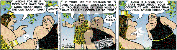 Alley Oop on Thursday April 7, 2016 Comic Strip