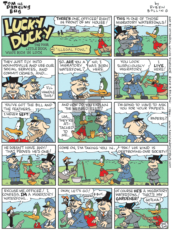 Tom the Dancing Bug on Friday May 7, 2010 Comic Strip