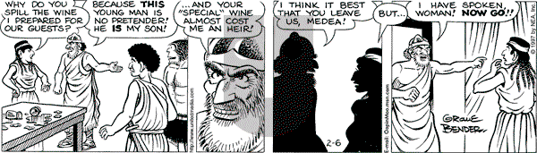 Alley Oop on Thursday February 6, 1997 Comic Strip