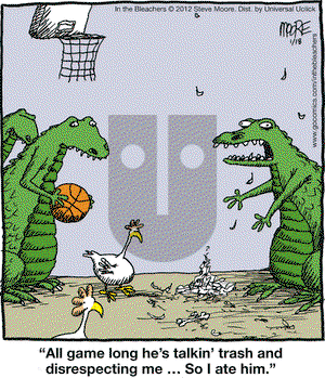 In the Bleachers - Wednesday January 18, 2012 Comic Strip