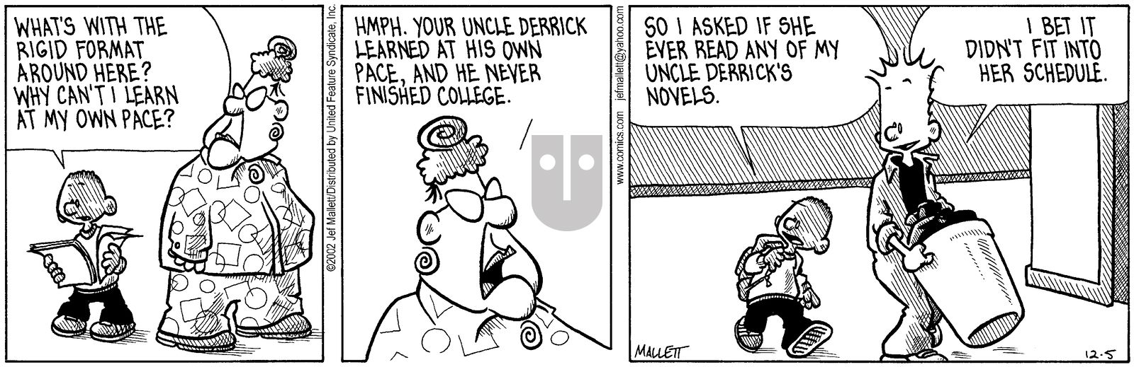 Frazz - Thursday December 5, 2002 Comic Strip
