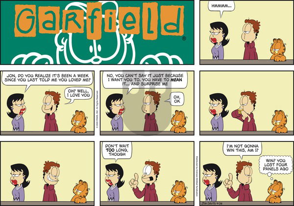 Garfield on Sunday April 26, 2020 Comic Strip