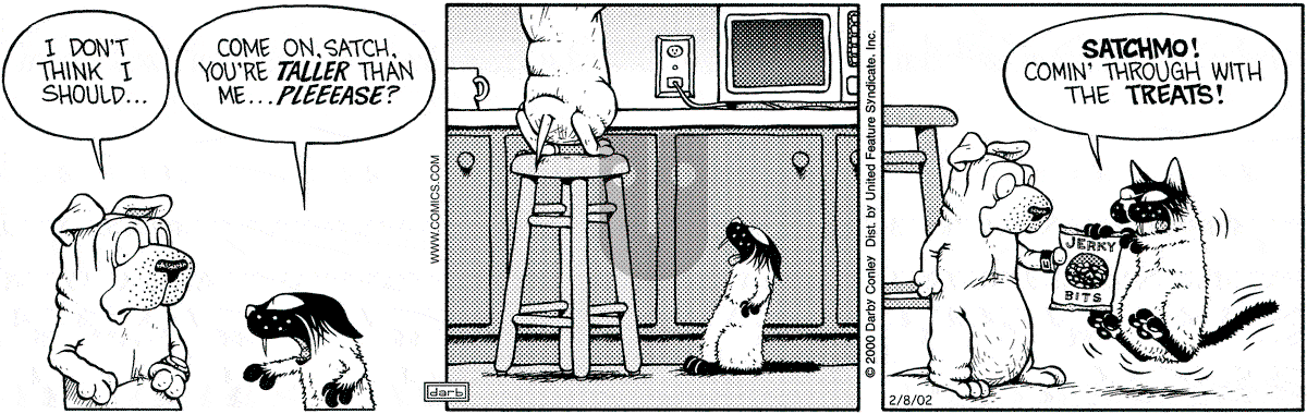 Get Fuzzy - Friday February 8, 2002 Comic Strip