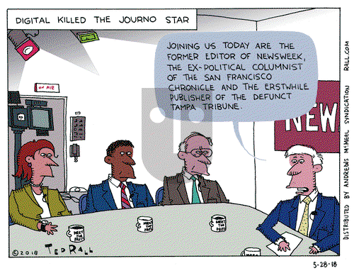 Ted Rall on Monday May 28, 2018 Comic Strip