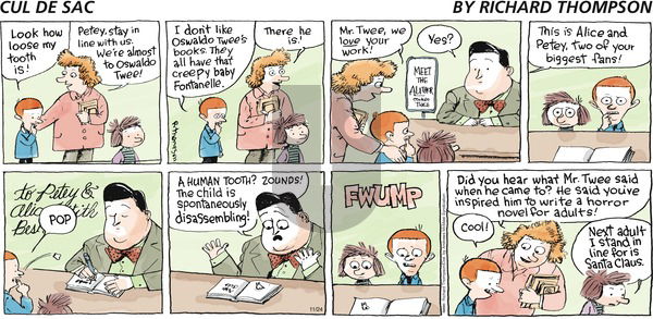 Cul de Sac on Sunday November 24, 2019 Comic Strip