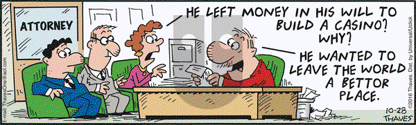 Frank and Ernest on Friday October 28, 2016 Comic Strip