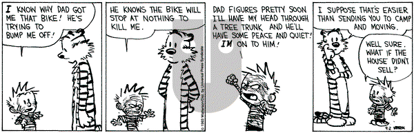 Calvin and Hobbes on Thursday September 2, 1993 Comic Strip