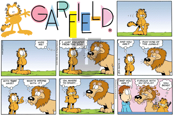 Garfield - Sunday January 31, 2010 Comic Strip