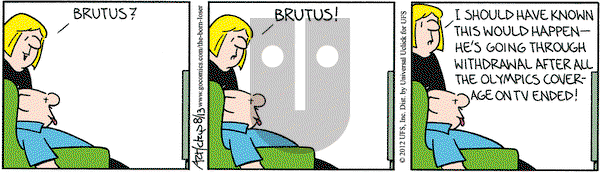The Born Loser on Monday August 13, 2012 Comic Strip