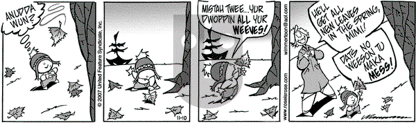 Rose is Rose - Saturday November 10, 2007 Comic Strip